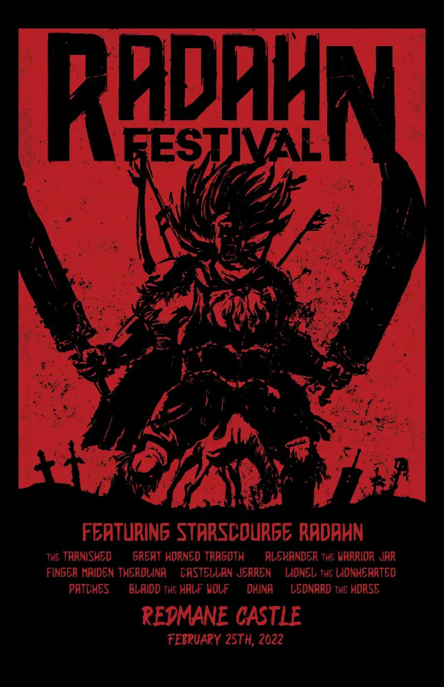 Red Mane Castle Fest Poster Poster