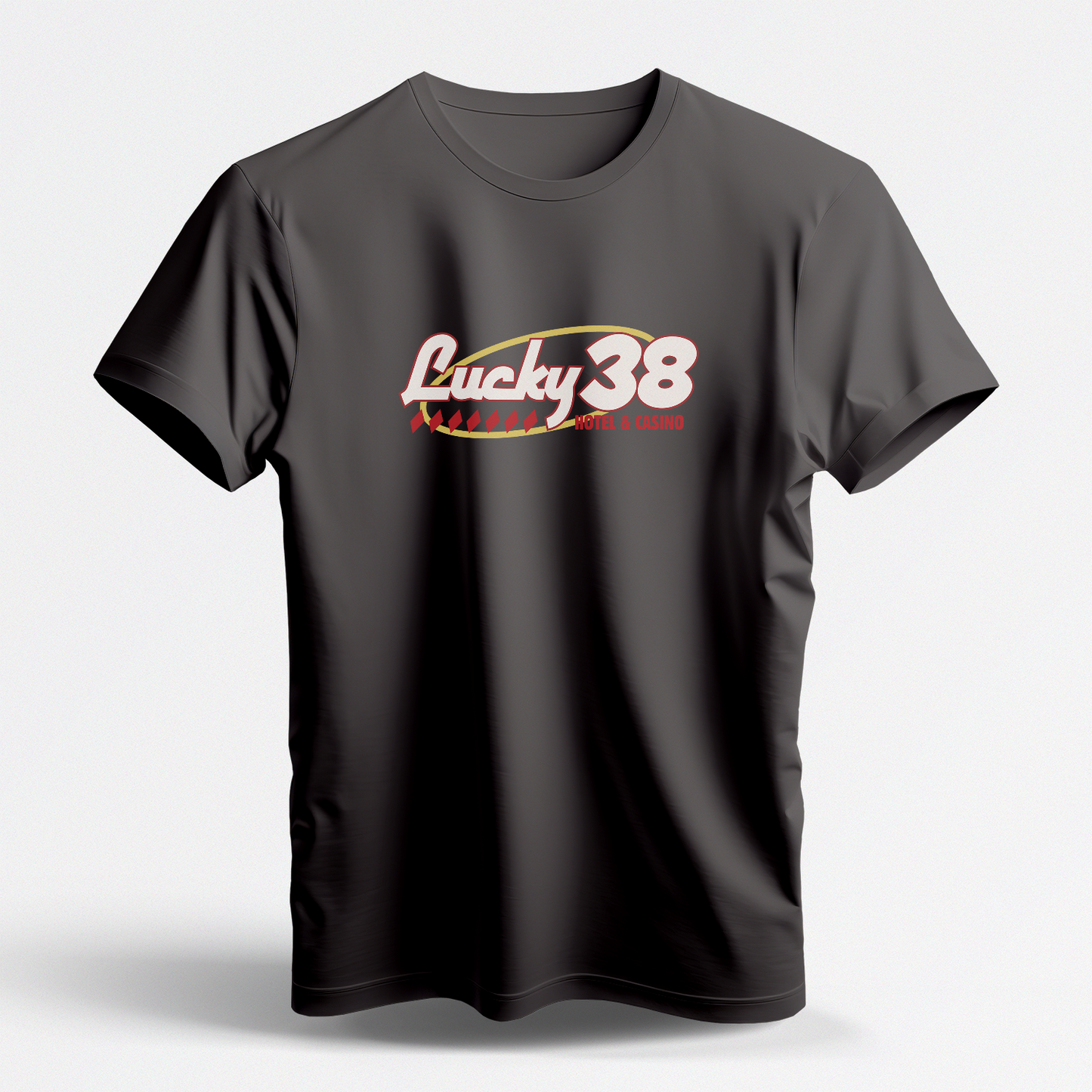 Get Lucky (Dark Grey Short Sleeve Shirt)
