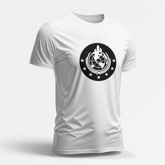 Black Super Earth (White Short Sleeve Shirt)