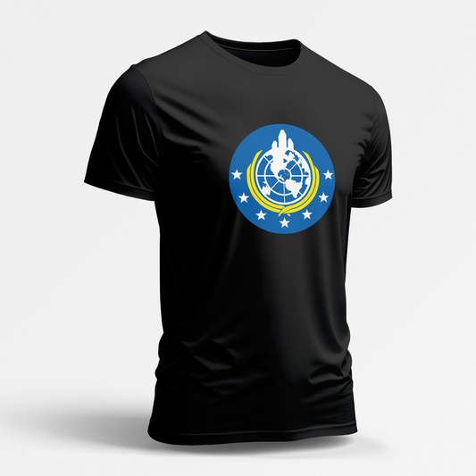 Classic Super Earth (Black Short Sleeve Shirt)