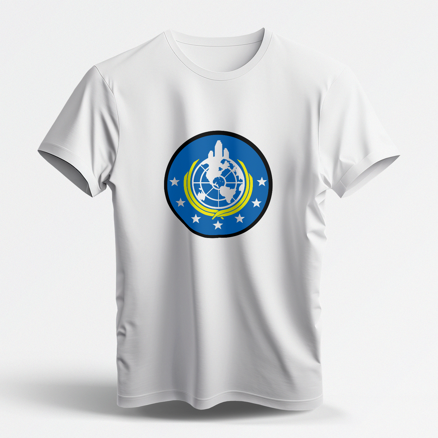 Classic Super Earth (White Short Sleeve Shirt)