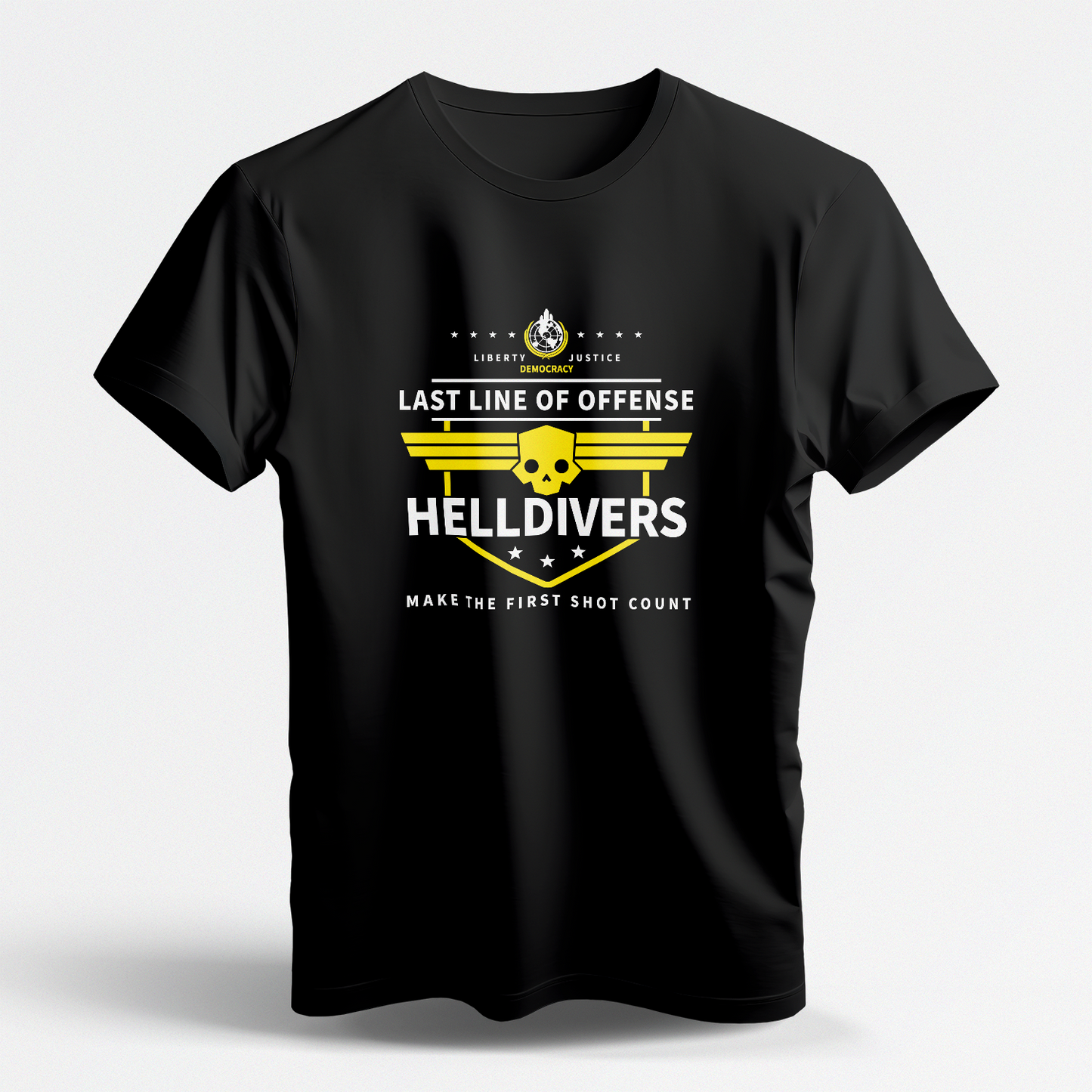 Last Line Of Offense (Black Short Sleeve Shirt)