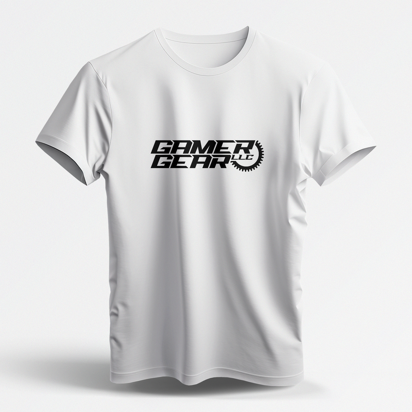 Gamer Gear Logo (White Short Sleeve Shirt)