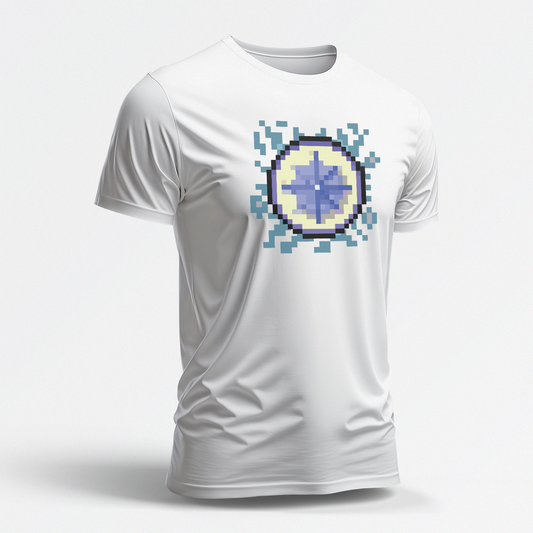 Quest Splat (White Short Sleeve Shirt)
