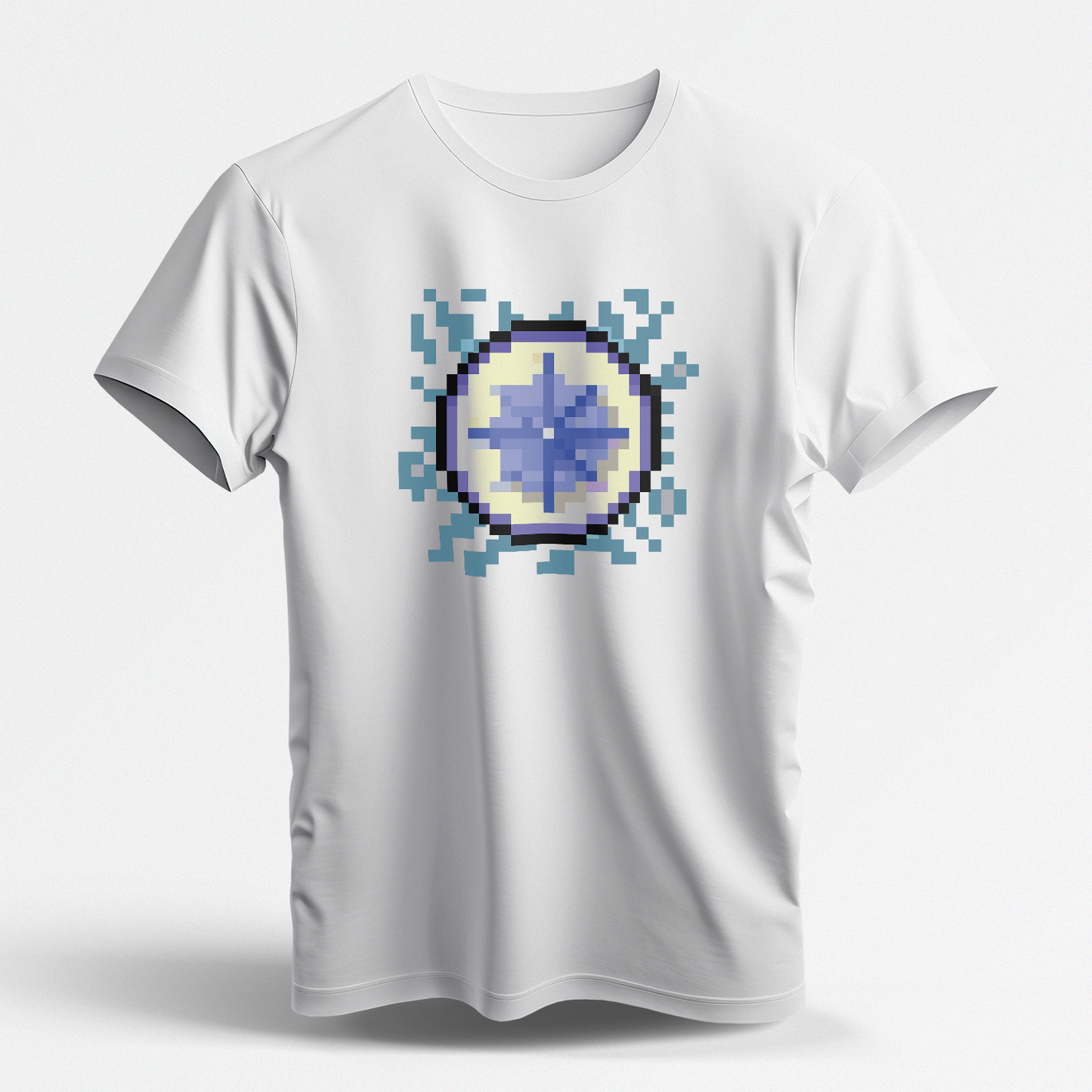 Quest Splat (White Short Sleeve Shirt)