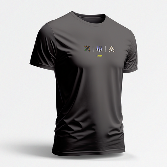 Range Barrage PK Skull (Dark Gray Short Sleeve Shirt)