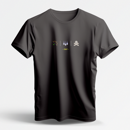 Range Barrage PK Skull (Dark Gray Short Sleeve Shirt)